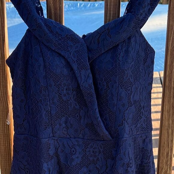 Speechless Dresses | Juniors' Lace Fit & Flare Dress Navy Great conditio… - Picture 2 of 7